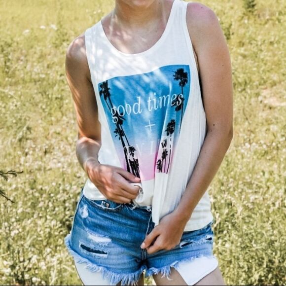 “Good Times Tan Lines” Graphic Tank Top - Picture 9 of 14
